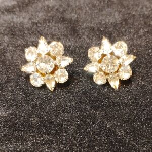 Vintage Rhinestone Post Earrings